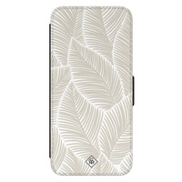 Casimoda Samsung Galaxy S24 flipcase - Palm leaves beige