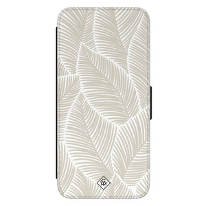 Casimoda Samsung Galaxy S24 flipcase - Palm leaves beige