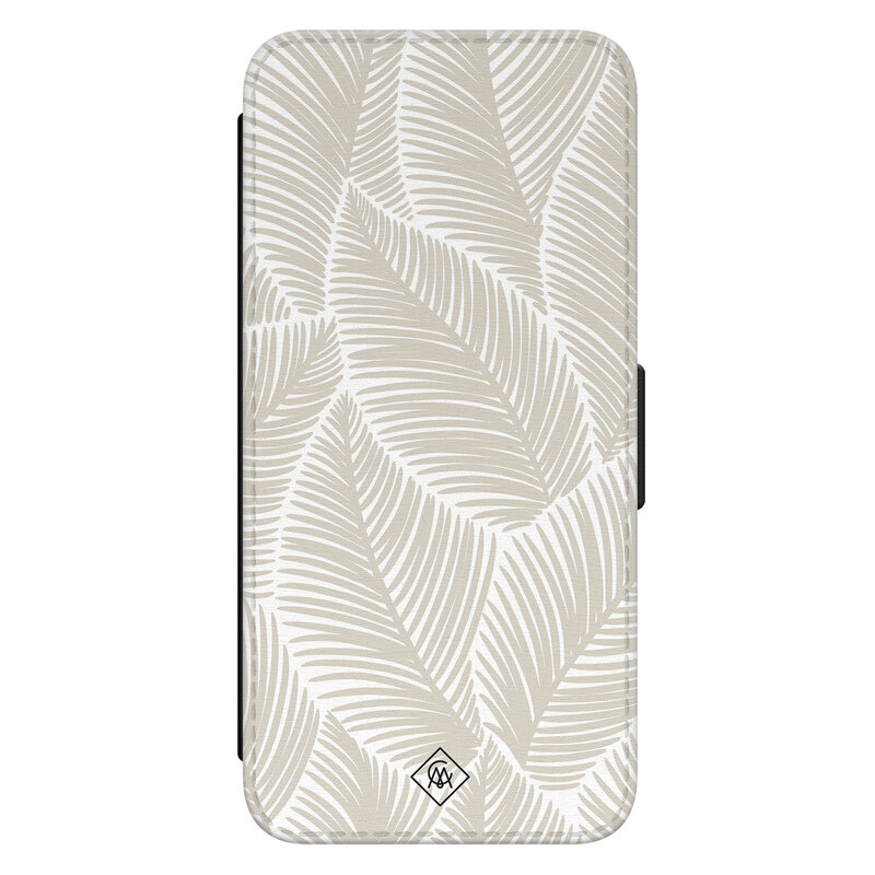 Casimoda Samsung Galaxy S24 flipcase - Palm leaves beige