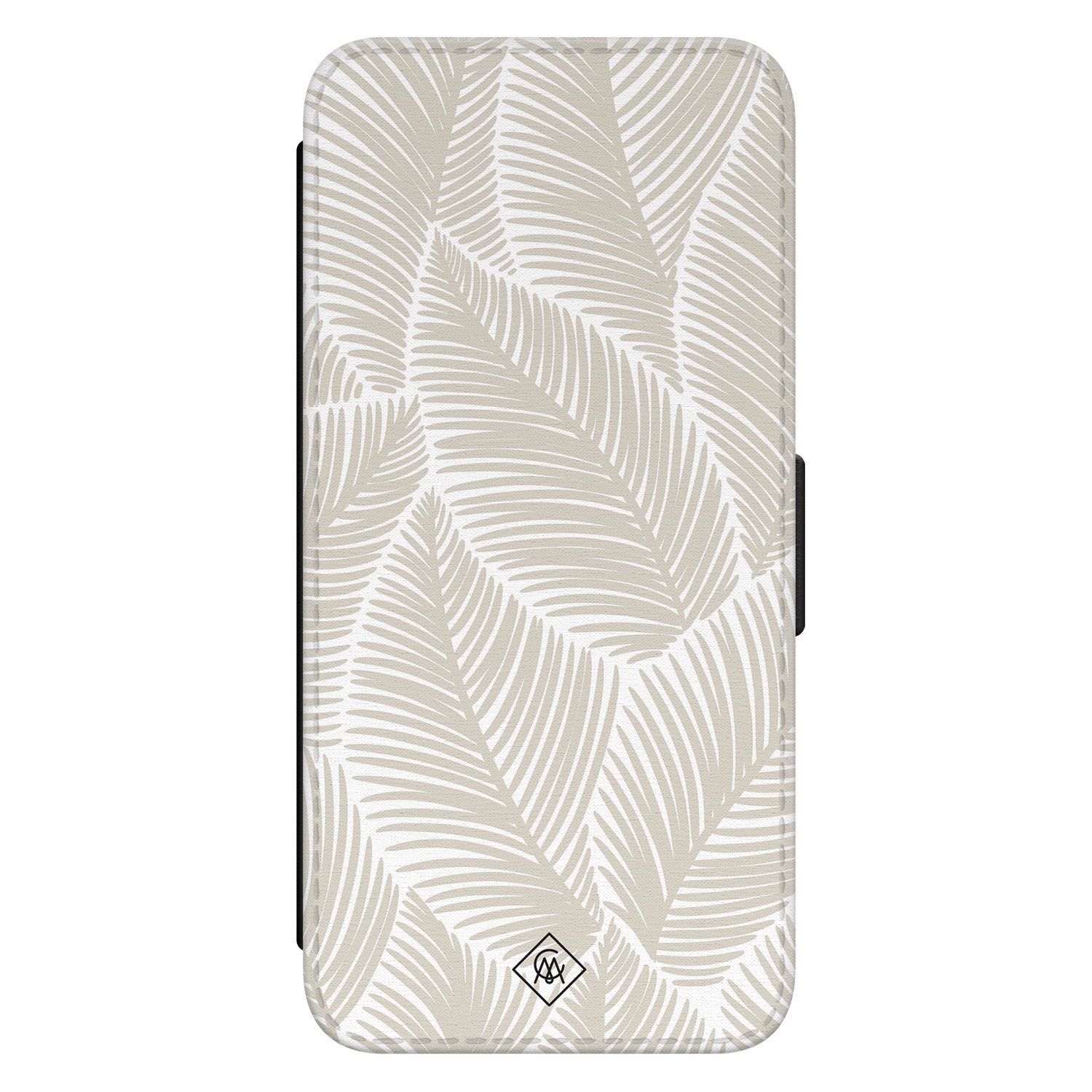 Samsung Galaxy S24 flipcase Palm leaves beige