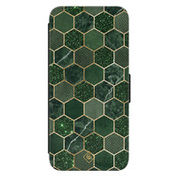 Casimoda Samsung Galaxy S24 flipcase - Green cubes