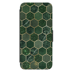 Casimoda Samsung Galaxy S24 flipcase - Green cubes