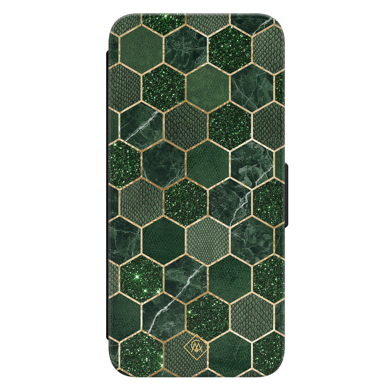 Samsung Galaxy S24 flipcase Green cubes