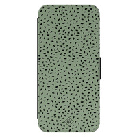 Casimoda Samsung Galaxy S24 flipcase - Green confetti