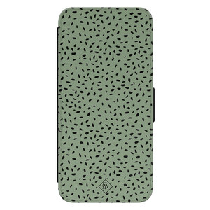 Casimoda Samsung Galaxy S24 flipcase - Green confetti