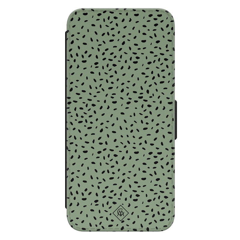 Casimoda Samsung Galaxy S24 flipcase - Green confetti