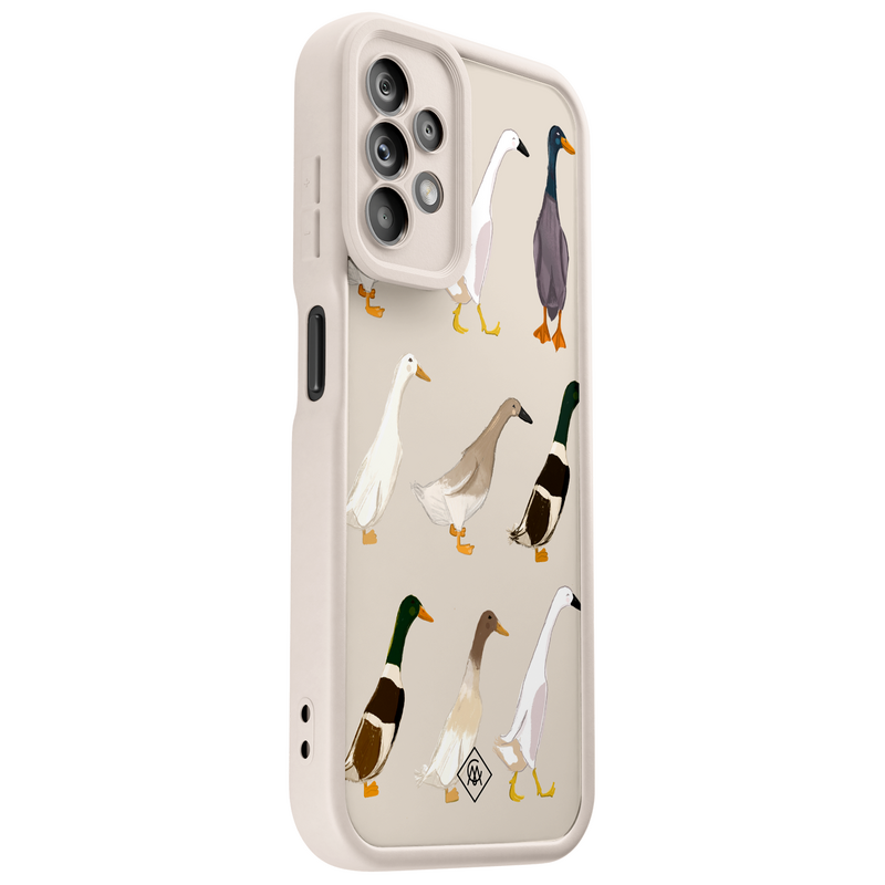 Casimoda Samsung Galaxy A23 beige case - Duck life