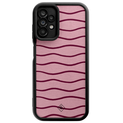 Casimoda Samsung Galaxy A23 zwarte case - Soft stripes