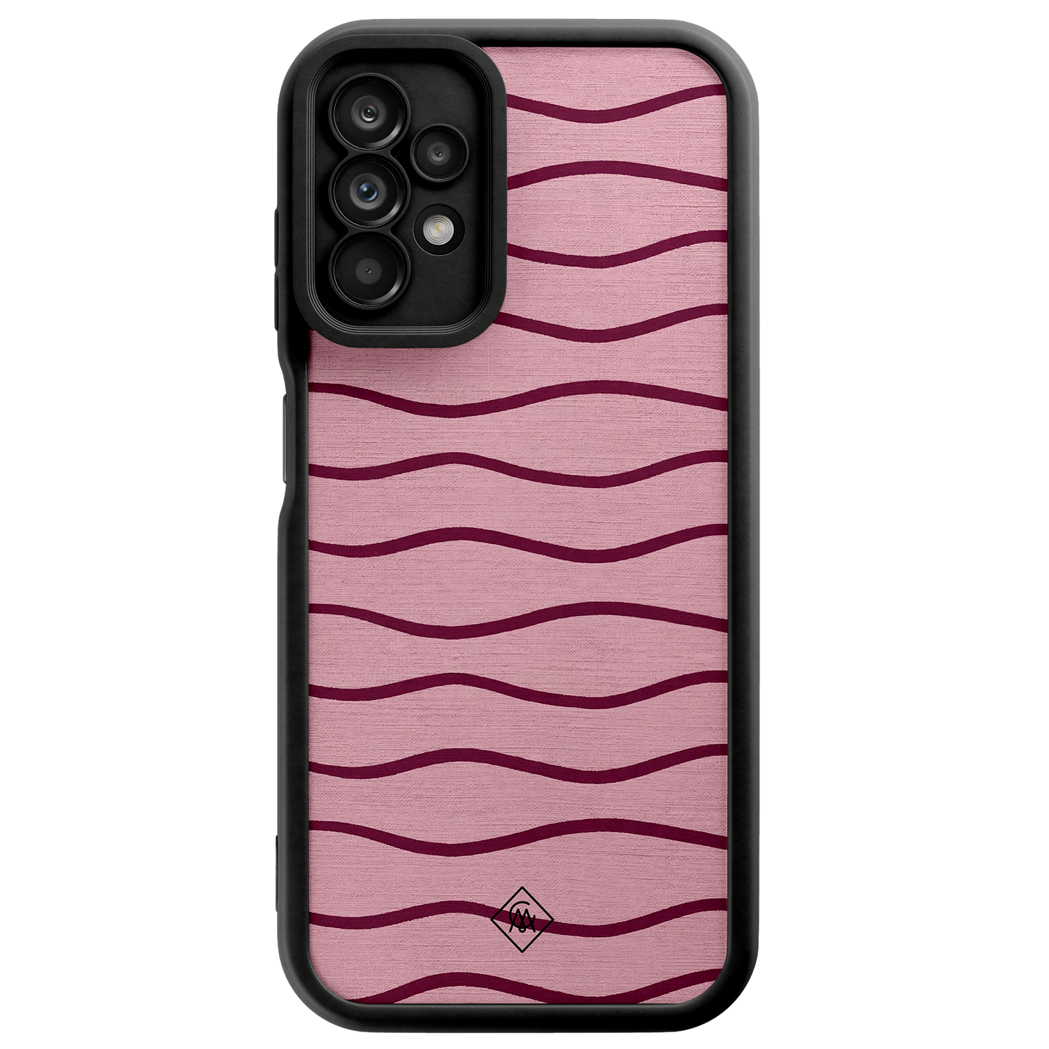 Samsung Galaxy A23 zwarte case Soft stripes