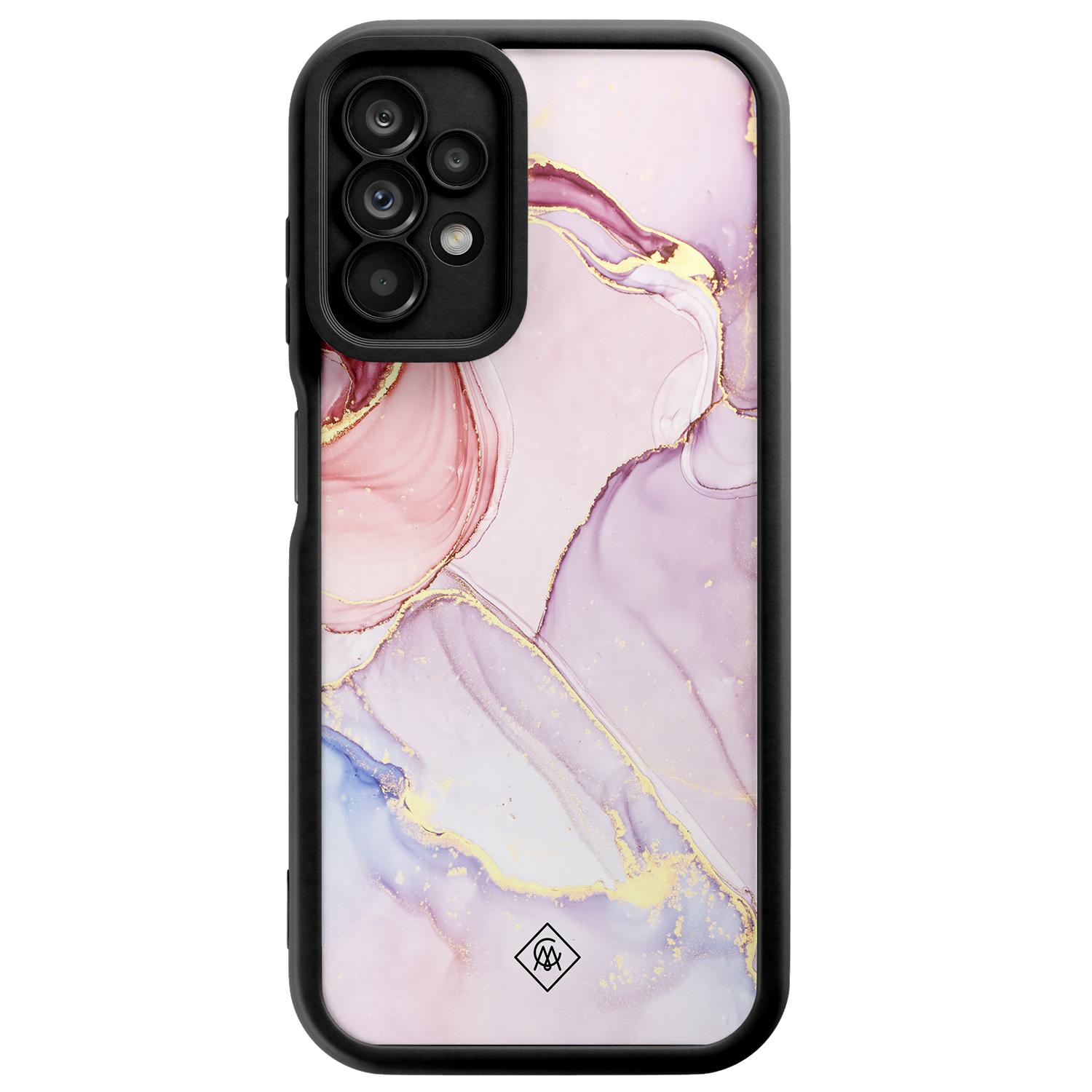 Samsung Galaxy A23 zwarte case Purple sky