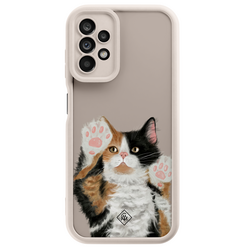 Casimoda Samsung Galaxy A23 beige case - Kat