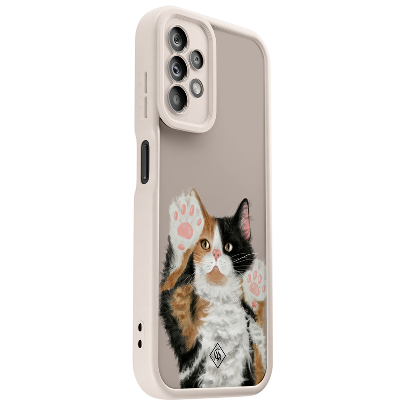 Casimoda Samsung Galaxy A23 beige case - Kat