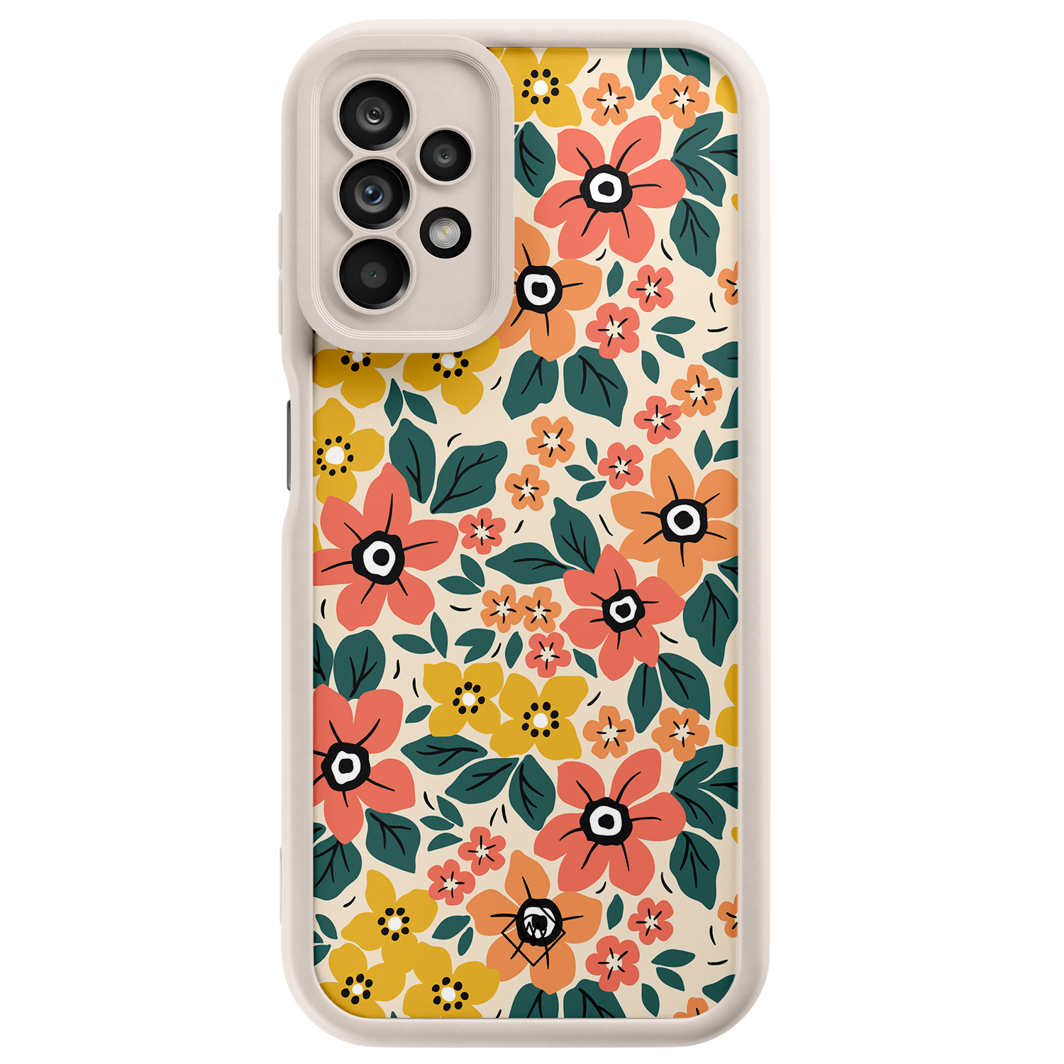 Samsung Galaxy A23 beige case Blossom