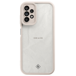 Casimoda Samsung Galaxy A23 beige case - Vive la vie