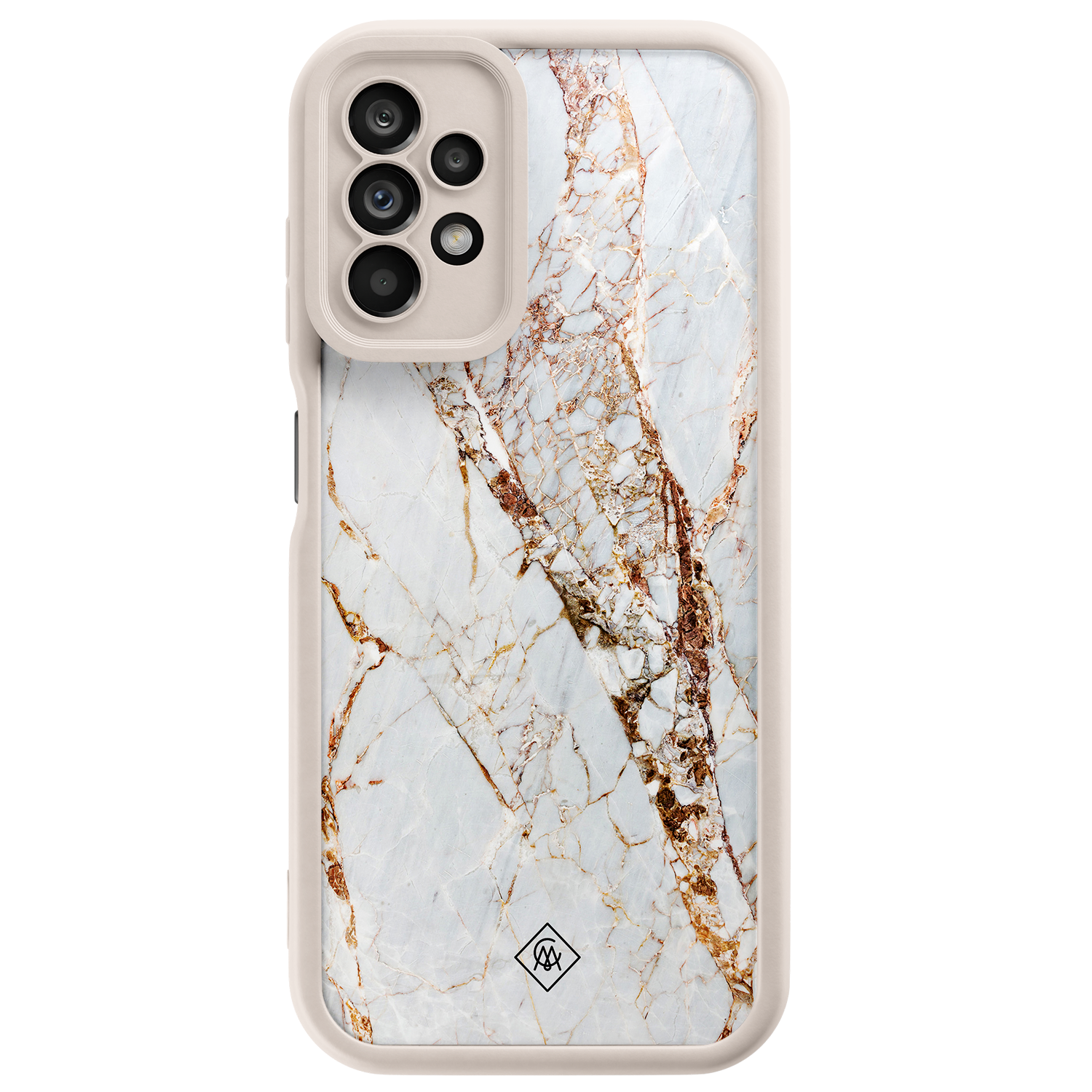 Samsung Galaxy A23 beige case Marmer goud
