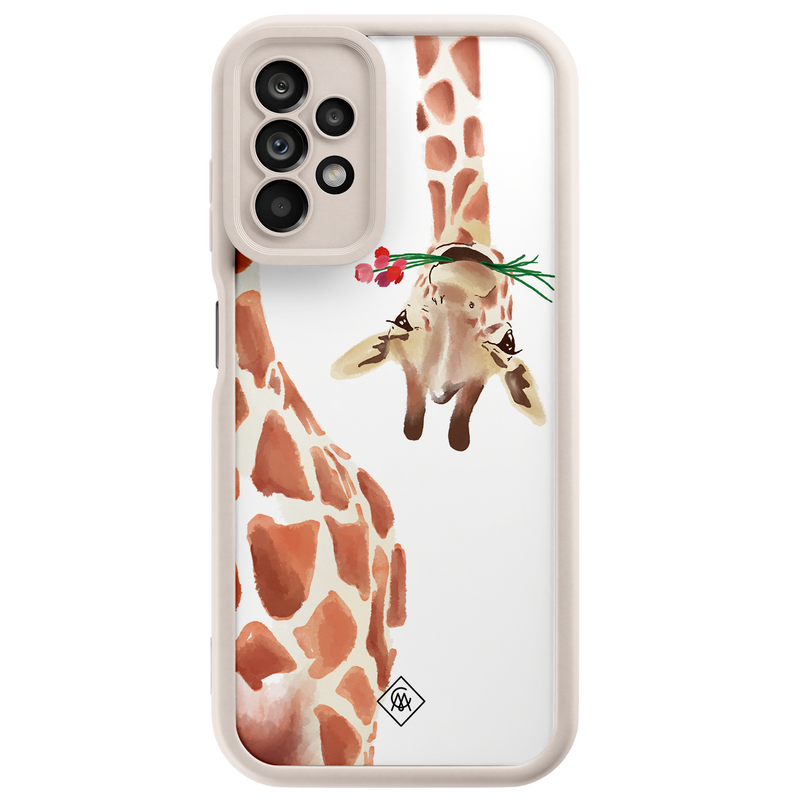 Casimoda Samsung Galaxy A23 beige case - Giraffe