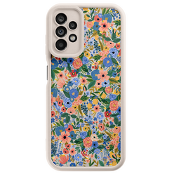 Casimoda Samsung Galaxy A23 beige case - Floral garden