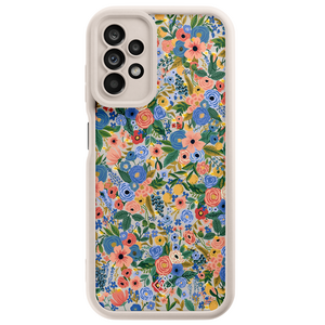 Casimoda Samsung Galaxy A23 beige case - Floral garden