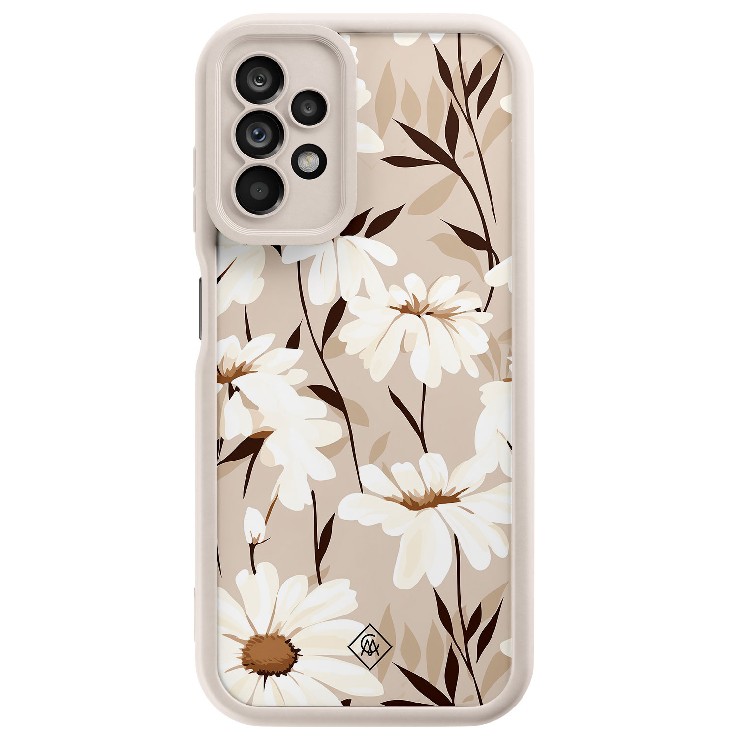 Samsung Galaxy A23 beige case In bloom