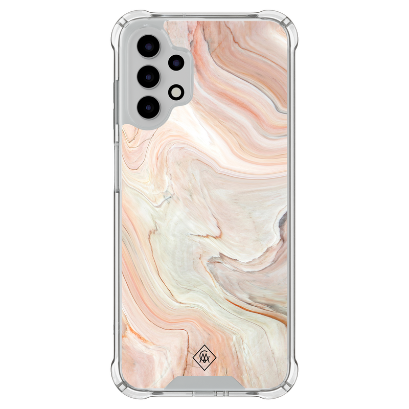 Casimoda Samsung Galaxy A13 4G shockproof hoesje - Marmer waves