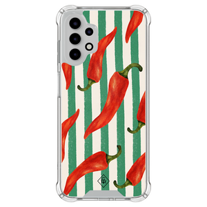Casimoda Samsung Galaxy A13 4G shockproof hoesje - Hot pepper vibes