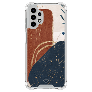 Casimoda Samsung Galaxy A13 4G shockproof hoesje - Abstract terracotta