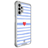 Casimoda Samsung Galaxy A13 4G shockproof hoesje - Blue love lines