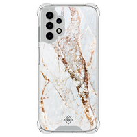 Casimoda Samsung Galaxy A13 4G shockproof hoesje - Marmer goud