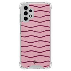 Casimoda Samsung Galaxy A13 4G shockproof hoesje - Soft stripes