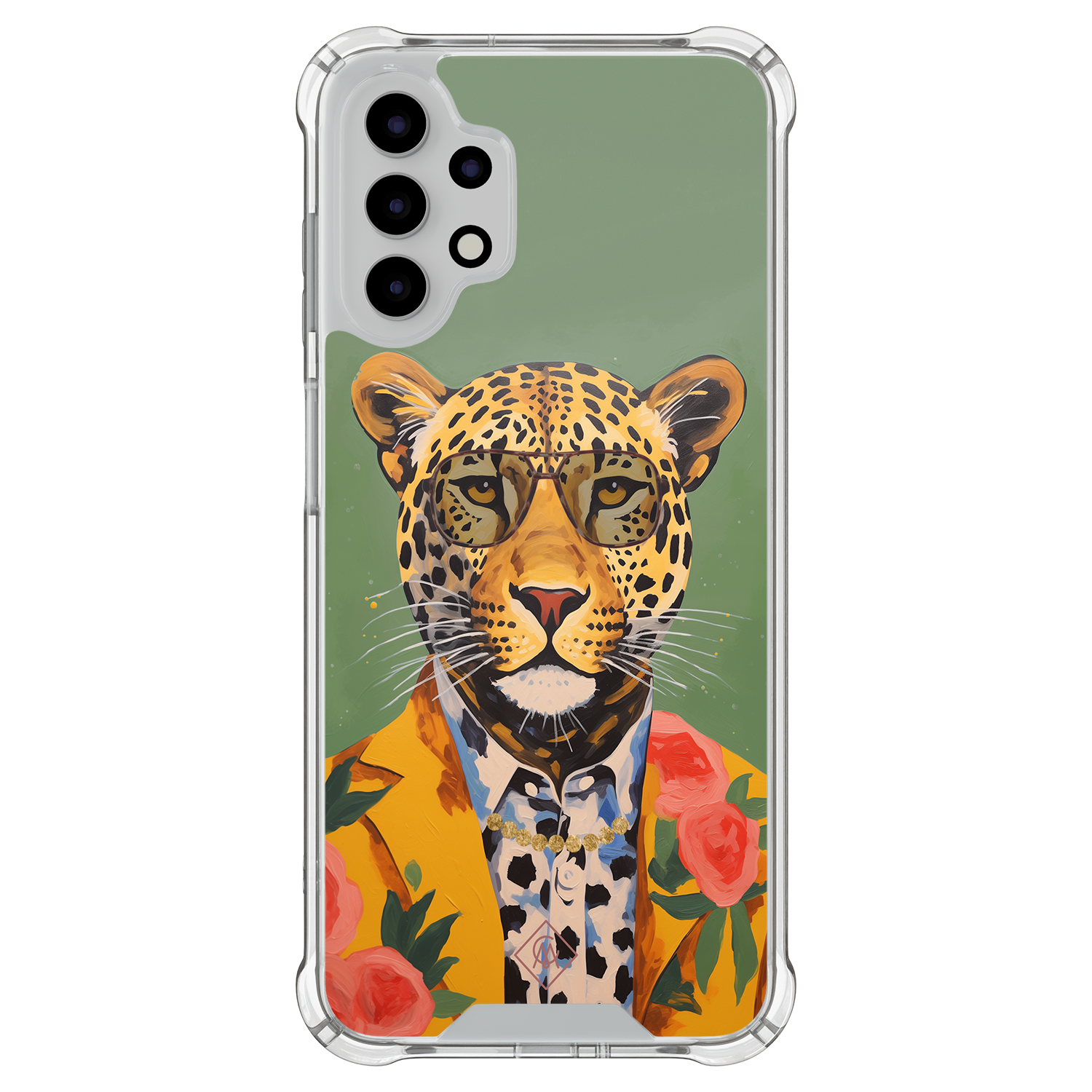Samsung Galaxy A13 4G shockproof hoesje Luipaard hipster