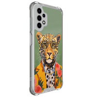 Casimoda Samsung Galaxy A13 4G shockproof hoesje - Luipaard hipster