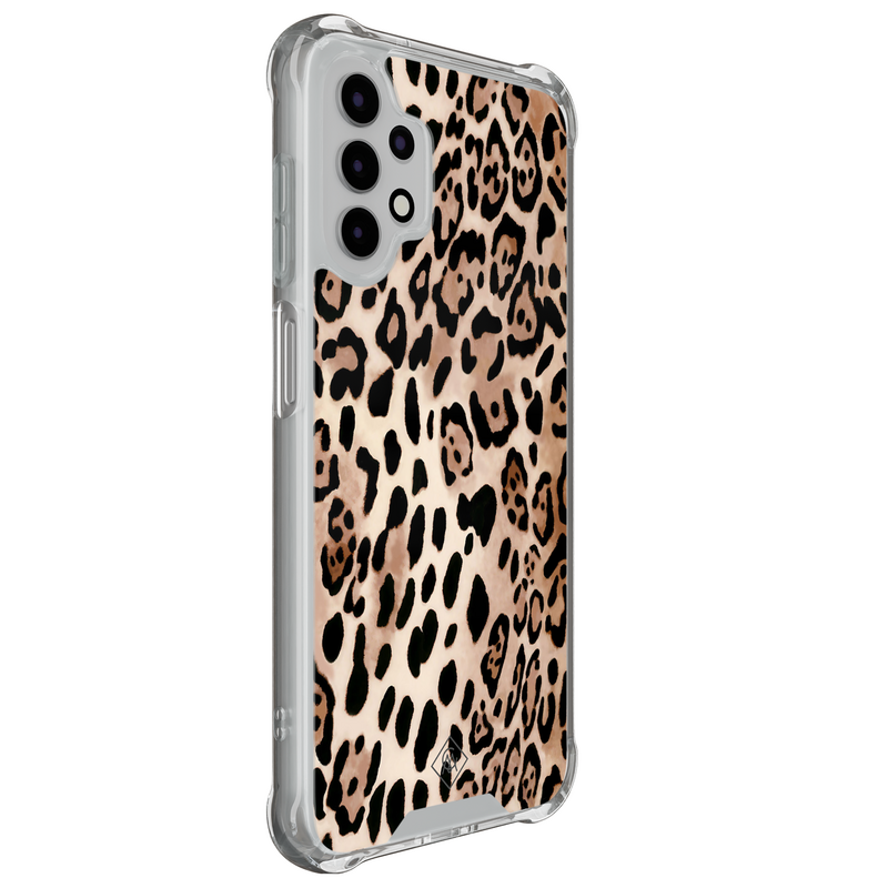 Casimoda Samsung Galaxy A13 4G shockproof hoesje - Golden wildcat