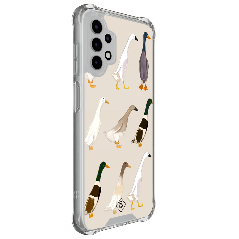 Casimoda Samsung Galaxy A13 4G shockproof hoesje - Duck life
