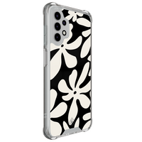 Casimoda Samsung Galaxy A13 4G shockproof hoesje - Noir bloom