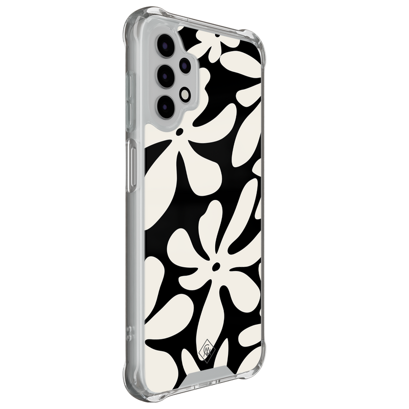 Casimoda Samsung Galaxy A13 4G shockproof hoesje - Noir bloom