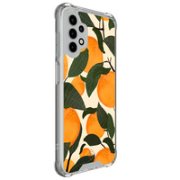 Casimoda Samsung Galaxy A13 4G shockproof hoesje - Orange garden