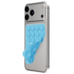 Casimoda Dubbele zijde zuignap voor telefoon - Blauw zuignap