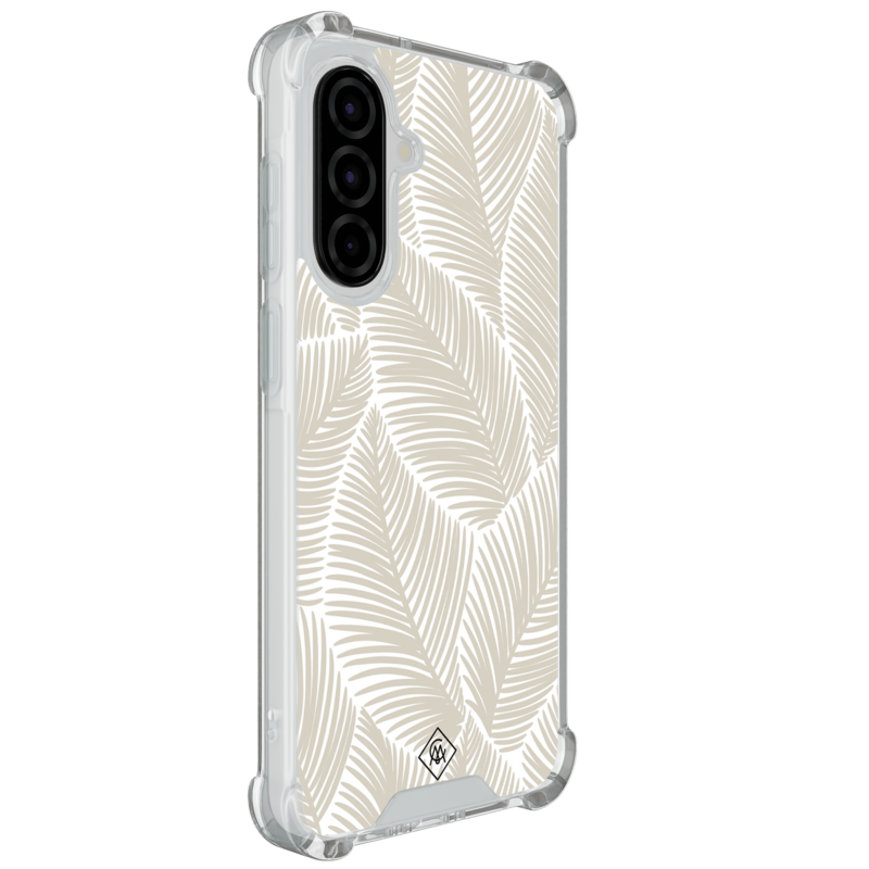 Casimoda Samsung Galaxy A37 shockproof hoesje - Palmy leaves beige