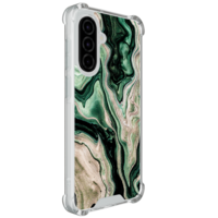 Casimoda Samsung Galaxy A37 shockproof hoesje - Green waves