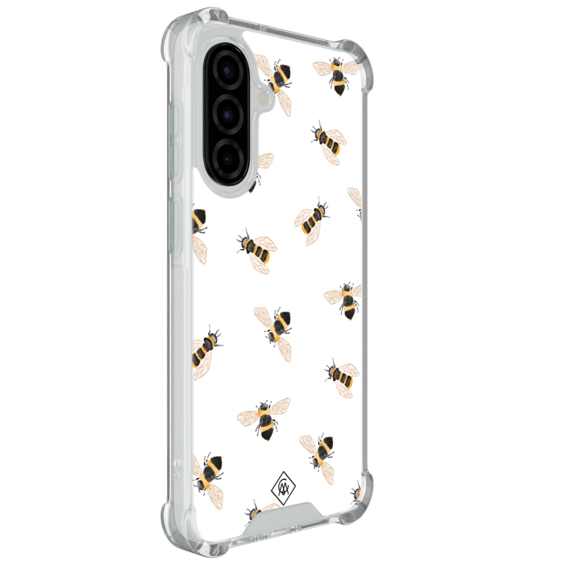 Casimoda Samsung Galaxy A37 shockproof hoesje - Bee happy