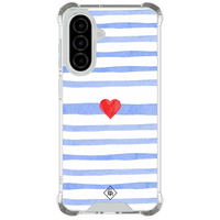 Casimoda Samsung Galaxy A37 shockproof hoesje - Blue love lines