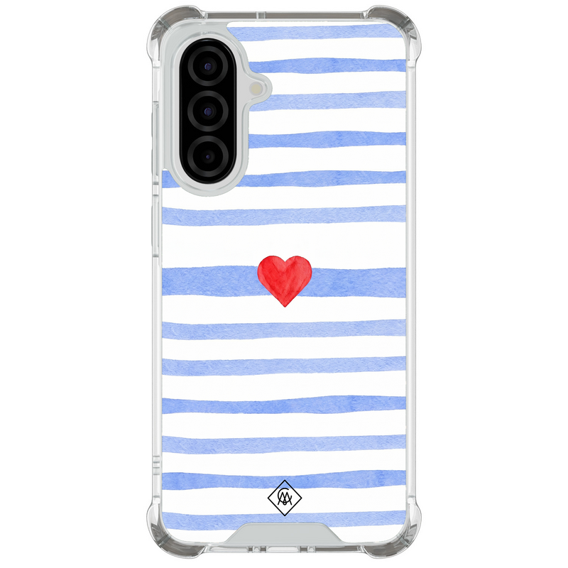 Casimoda Samsung Galaxy A37 shockproof hoesje - Blue love lines
