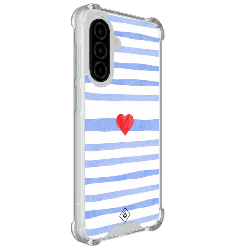 Casimoda Samsung Galaxy A37 shockproof hoesje - Blue love lines