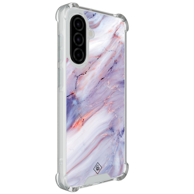 Casimoda Samsung Galaxy A37 shockproof hoesje - Marmer paars