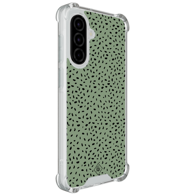 Casimoda Samsung Galaxy A37 shockproof hoesje - Green confetti