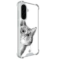 Casimoda Samsung Galaxy A37 shockproof hoesje - Kat kiekeboe