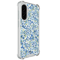 Casimoda Samsung Galaxy A37 shockproof hoesje - Vintage blue floral