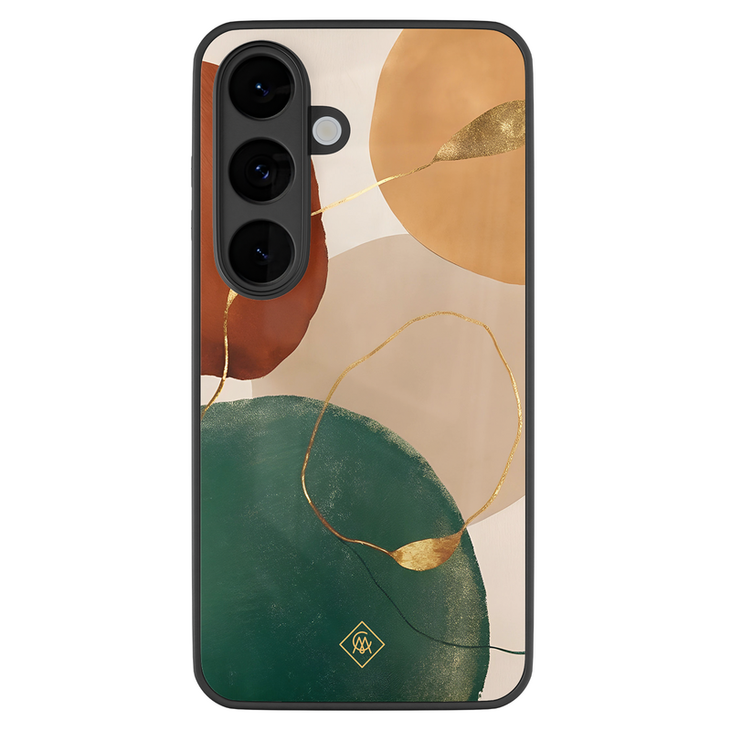 Casimoda Samsung Galaxy S26 glazen hardcase - Earthy luxe