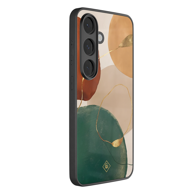 Casimoda Samsung Galaxy S26 glazen hardcase - Earthy luxe