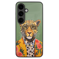 Casimoda Samsung Galaxy S26 glazen hardcase - Luipaard hipster